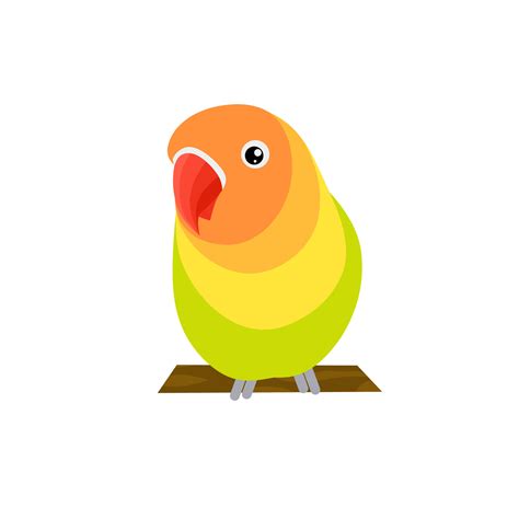 Vector Illustration Of Lovebird Icon Graphics Simple And Elegant