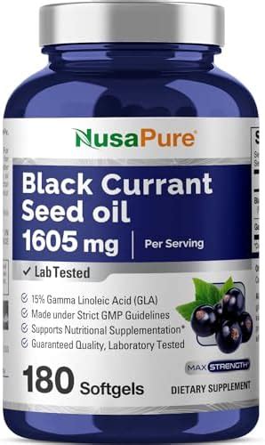 Amazon Black Currant Oil 1000 Mg 180 Softgels Cold Pressed