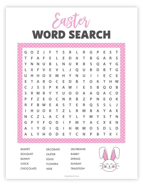 Printable Easter Word Find