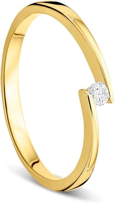 Orovi Ring F R Damen Verlobungsring Gold Solit Rring Diamantring