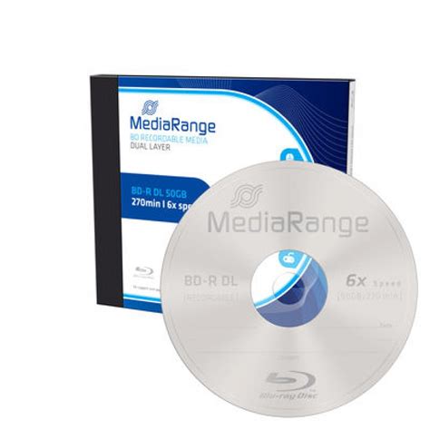 Mediarange Blu Ray Bd R Dual Layer Gb Labelled X Pcs In