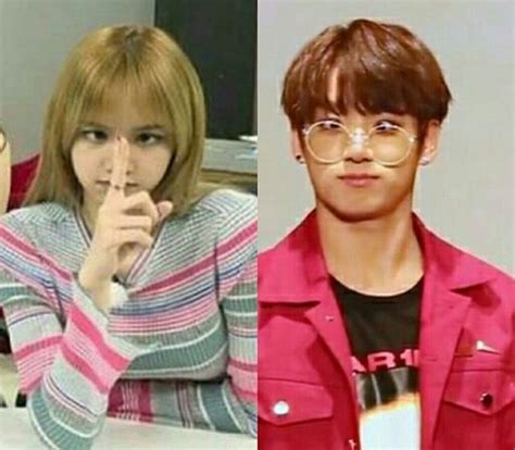 Lalisa Manoban Jeon Jungkook Girl Blackpink And Bts Black Pink