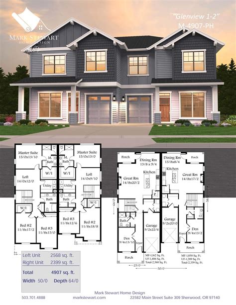 Two Storey Floor Plan With Perspective - floorplans.click