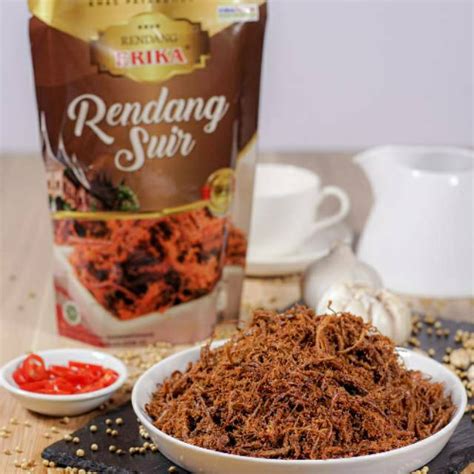 Jual RENDANG SUIR ERIKA Daging Sapi Oleh Oleh Cemilan Makanan Khas