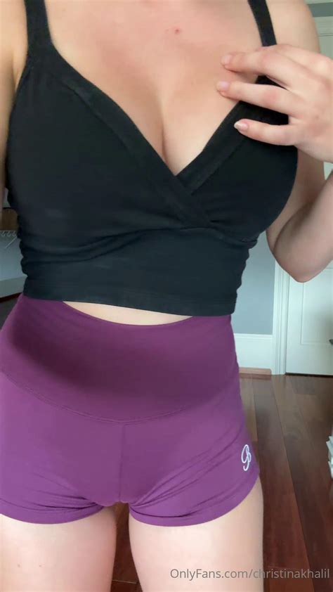 Christina Khalil Pussy Camel Toe Tease Onlyfans Video Leaked Thesextube