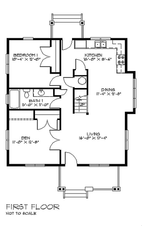 Bungalow Style House Plan - 3 Beds 2 Baths 1500 Sq/Ft Plan #528-4 - Houseplans.com