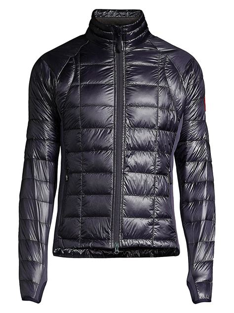 Canada Goose Goose Hybridge Lite Hooded Down Jacket In Navy Blue For