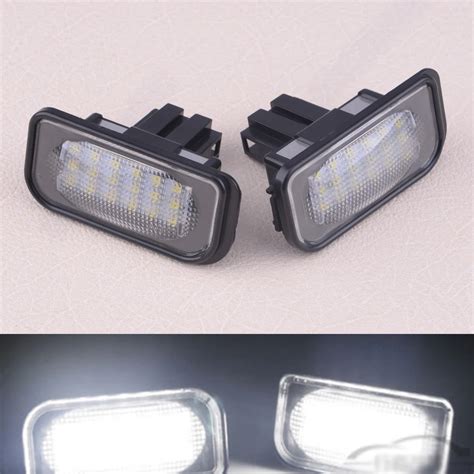 DWCX 2Pcs Error Free 18 LED Number License Plate Light Lamp Fit For