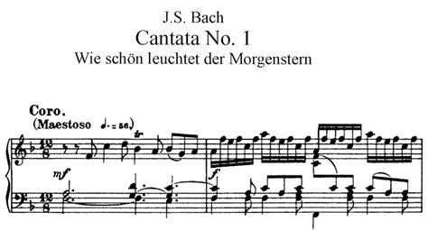 J S Bach Cantata Wie schön leuchtet der Morgenstern BWV 1 YouTube