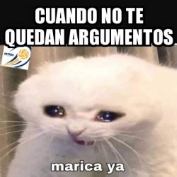 Meme Personalizado Cuando No Te Quedan Argumentos