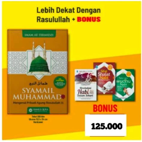 Jual Paket Lengkap Syamail Muhammadiyah Mengenal Pribadi Agung Nabi