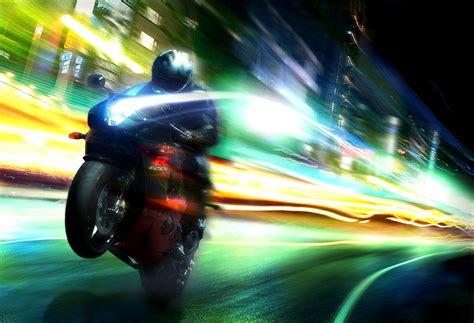 Motorbike Speeding Art Id 77080 Art Abyss