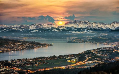 Hintergrundbilder Landschaft Beleuchtung Berge Sonnenuntergang