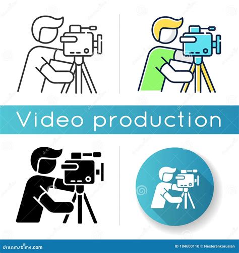 Cameraman Icon Trendy Cameraman Logo Concept On White Background From