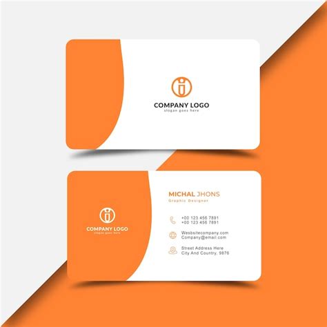 Premium Vector Professional Elegant Business Card Template Premium Vector