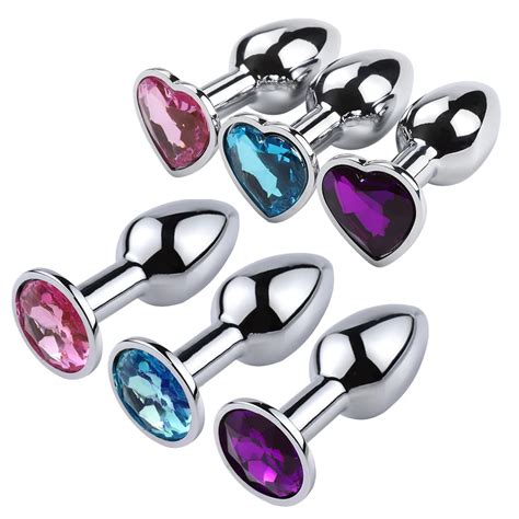 Mini Sexy Jelly Color Metal Anal Plug Anal Dilator For Adult Women Fun