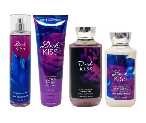 Bath And Body Works Dark Kiss Deluxe Set Vanilla Fragrance Mist Body