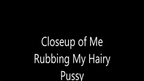 Naughty Nevada Extreme Closeup Hairy Pussy Rubbing