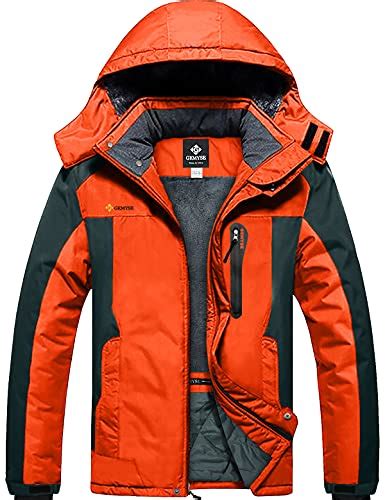 Best Orange Ski Jackets For Men