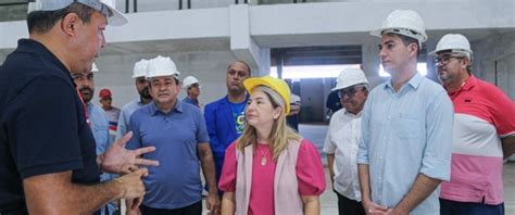 AGENDA CHEIA Governadora em exercício Iracema Vale vistoria obras de