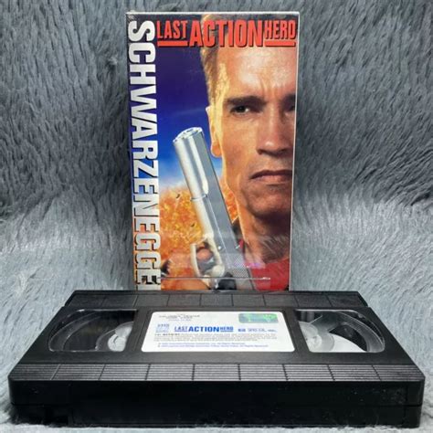 LAST ACTION HERO VHS 1993 Arnold Schwarzenegger Anthony Quinn Classic