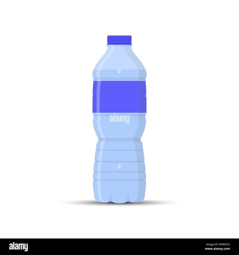 Plastic Water Bottle Simple Drawing For Websites And Apps Stock Vector