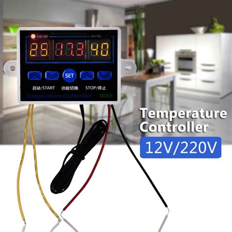 W V V A Digital Led Temperature Controller Thermostat Control