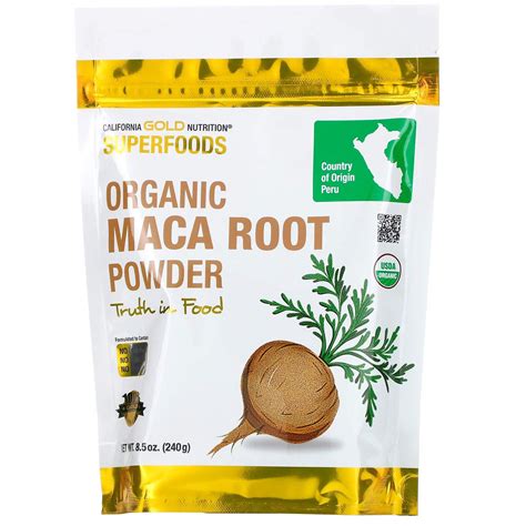 California Gold Nutrition Superfoods Organic Maca Root Powder 8 5 Oz 240 G