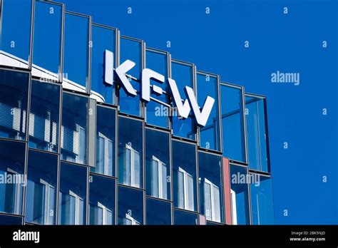 KFW Bank Kreditanstalt Fuer Wiederaufbau Glass Facade With Logo