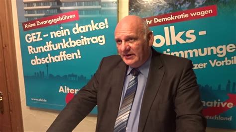 Franz Bergm Ller Afd Rosenheim Neuer Vorsitzender Des Afd