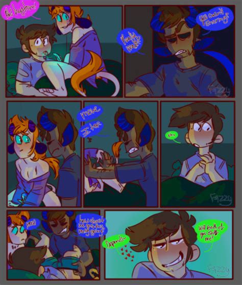 Rule 34 Bedroom Black Eyes Blue Penis Brown Hair Caught Caught In The Act Comic Comic Page Edd