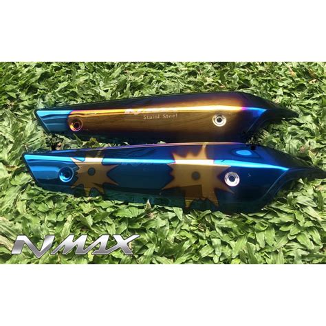 Nmax Heat Guard Muffler Cover Titanium Shopee Philippines