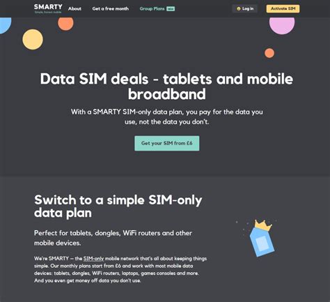 SMARTY Data SIM For Broadband & Mobile Wi-Fi: From £5/Month