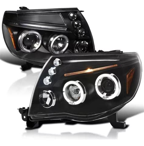 Par De Faros Toyota Tacoma 2005 2011 Led Drl Lupa Meses sin interés