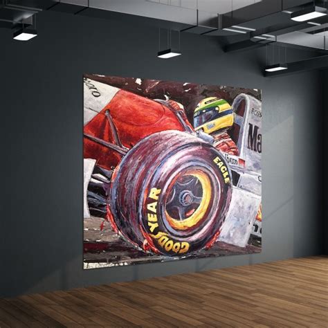 Uvre D Art Ayrton Senna Mclaren