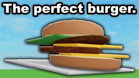 Roblox Cook Burgers Is The Perfect Game Youtube