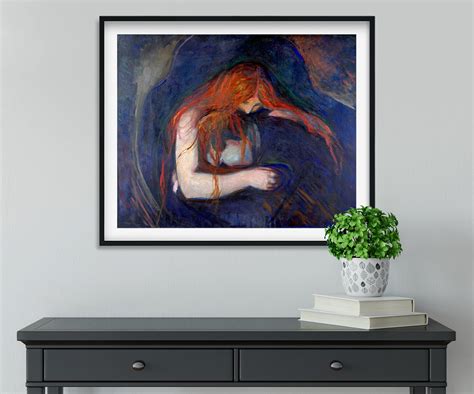 Edvard Munch Love and Pain Vampire Giclee Print Reproduction - Etsy