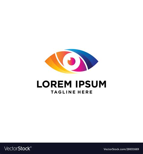 Eye colorful logo Royalty Free Vector Image - VectorStock