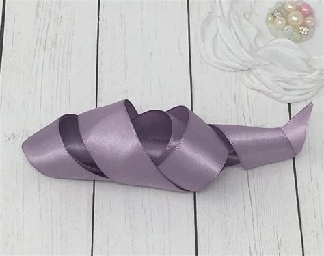 Fresco Lavender Satin Ribbon Double Sided Luxurious Quality Etsy