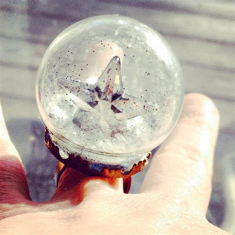 Starry Diy Snow Globe Ring And Homemade Christmas T Idea