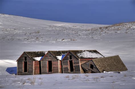 Wallpaper Landscape Old Sea Sand Building Abandoned Sky Snow