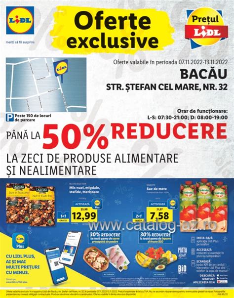 Program Lidl Bacau 07 13 Noiembrie 2022