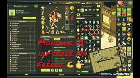 DOFUS TOUCH Présentation de stuff Roublard eau retrait PA lvl 150