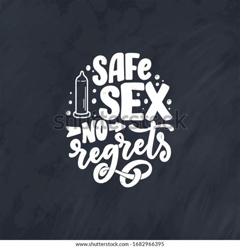 Safe Sex Slogan Great Design Any Stock Vector Royalty Free 1682966395