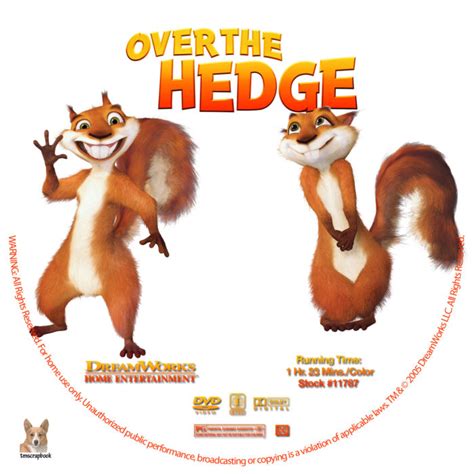 Over The Hedge Dvd Labels R Custom