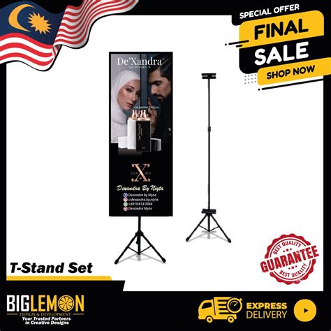 Tripod Bunting Stand Double Sided Shopee Malaysia