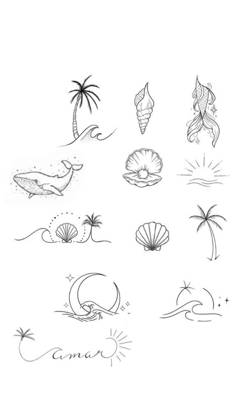 Beachy Tattoos Boho Tattoos Subtle Tattoos Simplistic Tattoos Beach