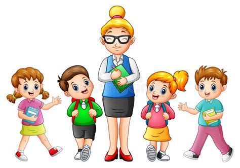 Greet Teacher Clipart Image