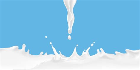 3D Vector Realistic Illustration Milk Splash And Pour Natural Dairy