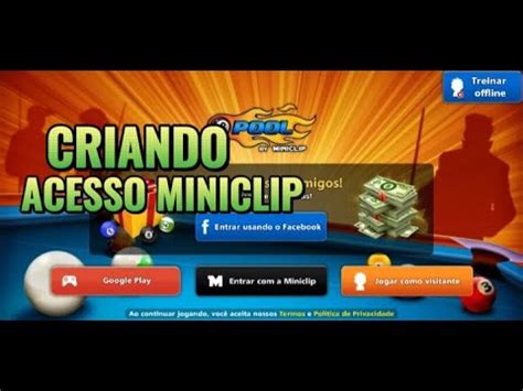 Criando Acesso Miniclip Para Sua Conta Do Ball Pool Veja Como Fazer